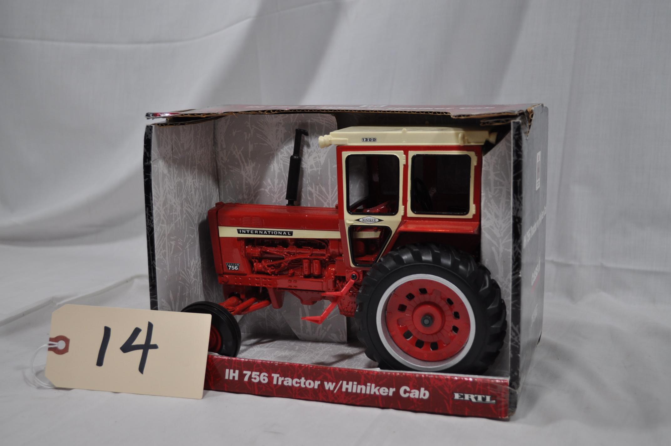 Ertl International Harvester 756 Tractor with Hiniker Cab - 1/16th scale