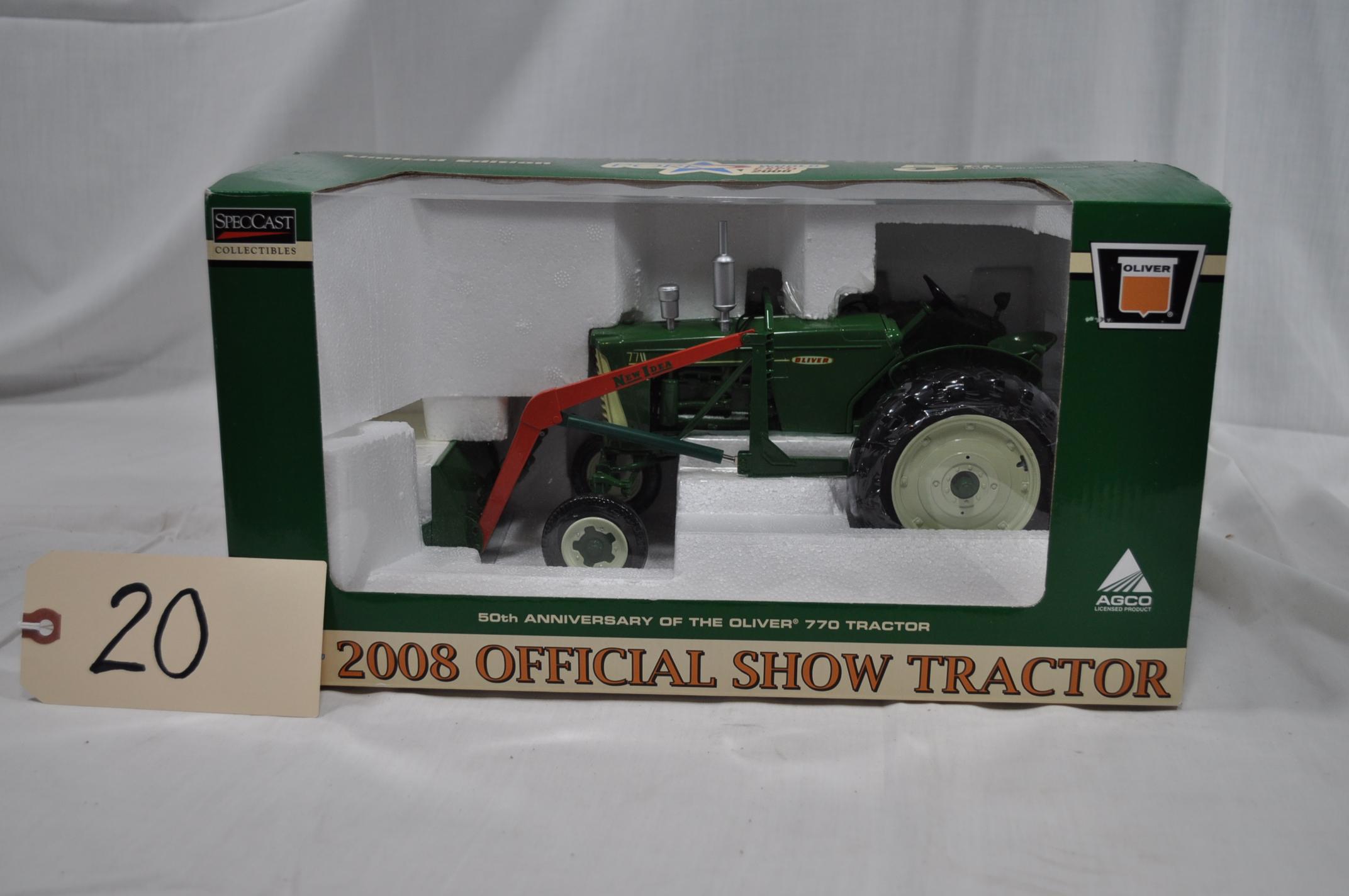 Spec Cast Highly Detailed Oliver 770 with New Idea 504 Loader - 1/16th scale