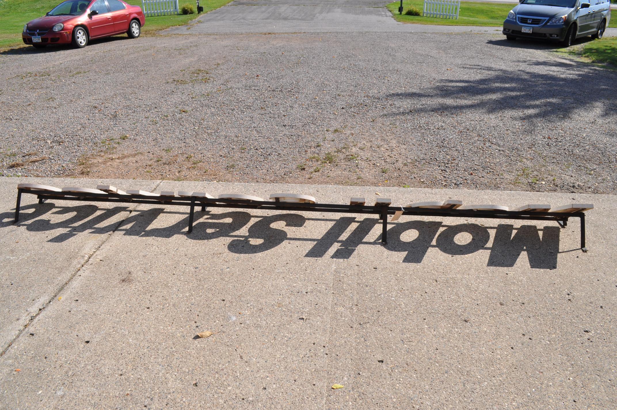 Mobil Service Roof Sign - Plastic