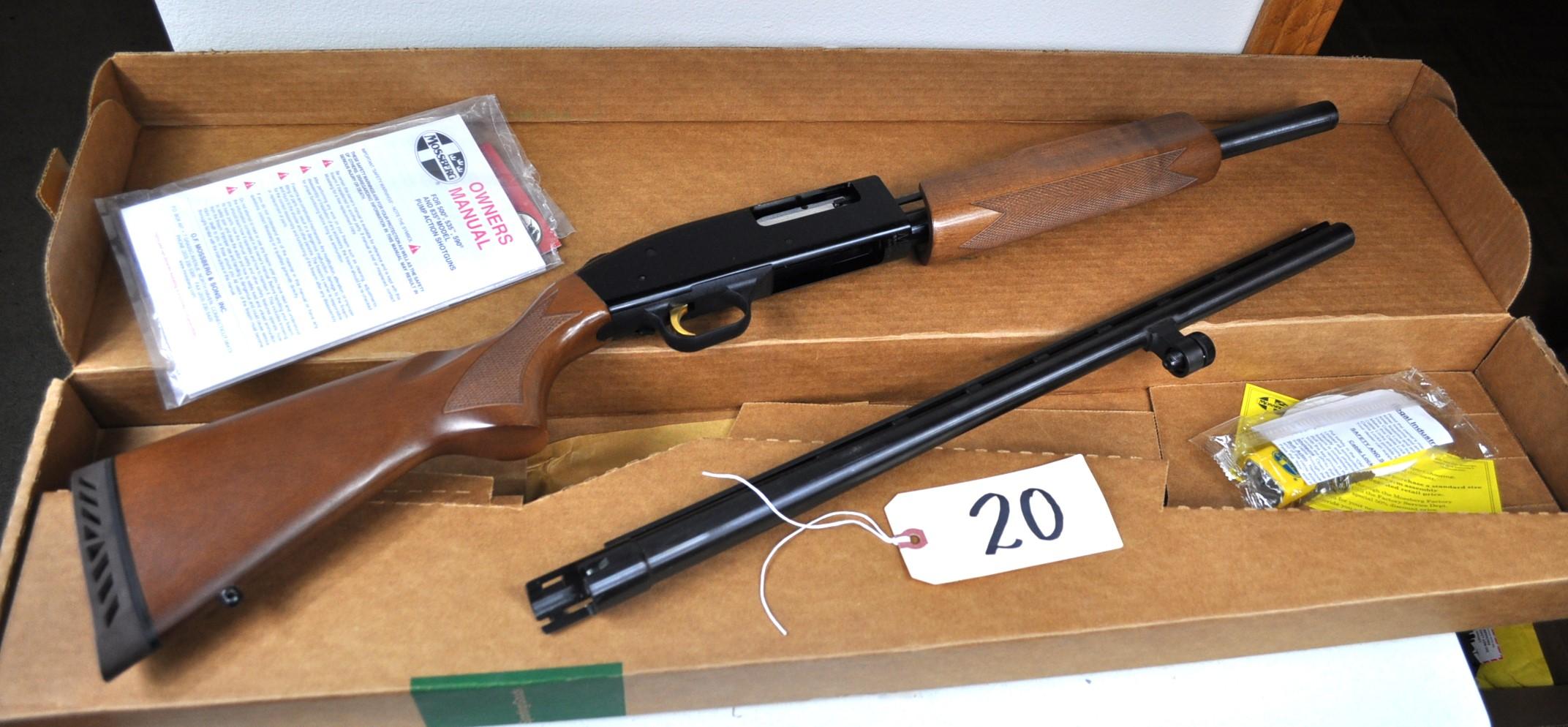 Mossberg 20 ga shotgun & box - Model 500 Pump Crown Grade