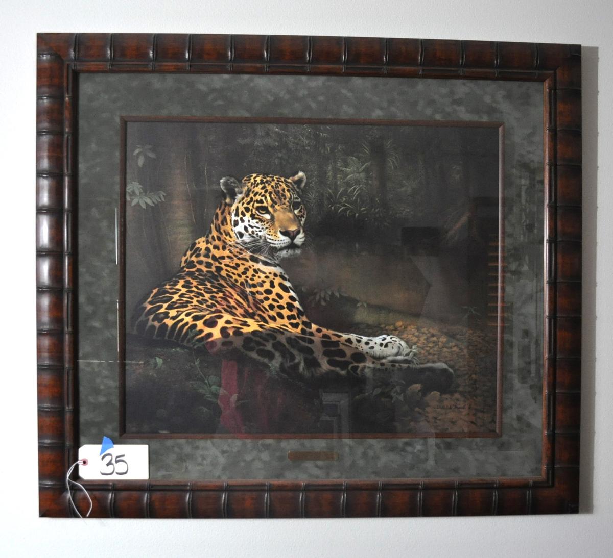 Jaguar Print by Charles Frace - 1032/2000 - 33.5-in x 38-inch