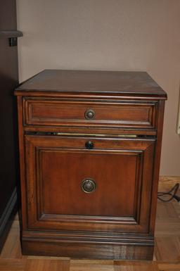 Hooker Furniture Office Desk & Chair, Lateral File Cabinet & Rolling file cabinet