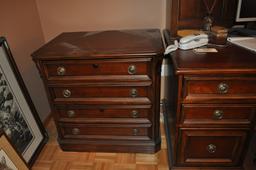 Hooker Furniture Office Desk & Chair, Lateral File Cabinet & Rolling file cabinet