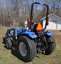 New Holland TC34DA HST Compact Utility Tractor with 15LA Loader & Bucket & Soft Sided Cab