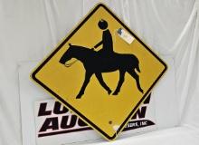 Horse Trail Crossing Sign