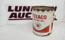 Texaco motor oil can