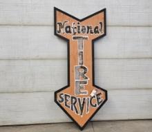 National Tire Service Sign