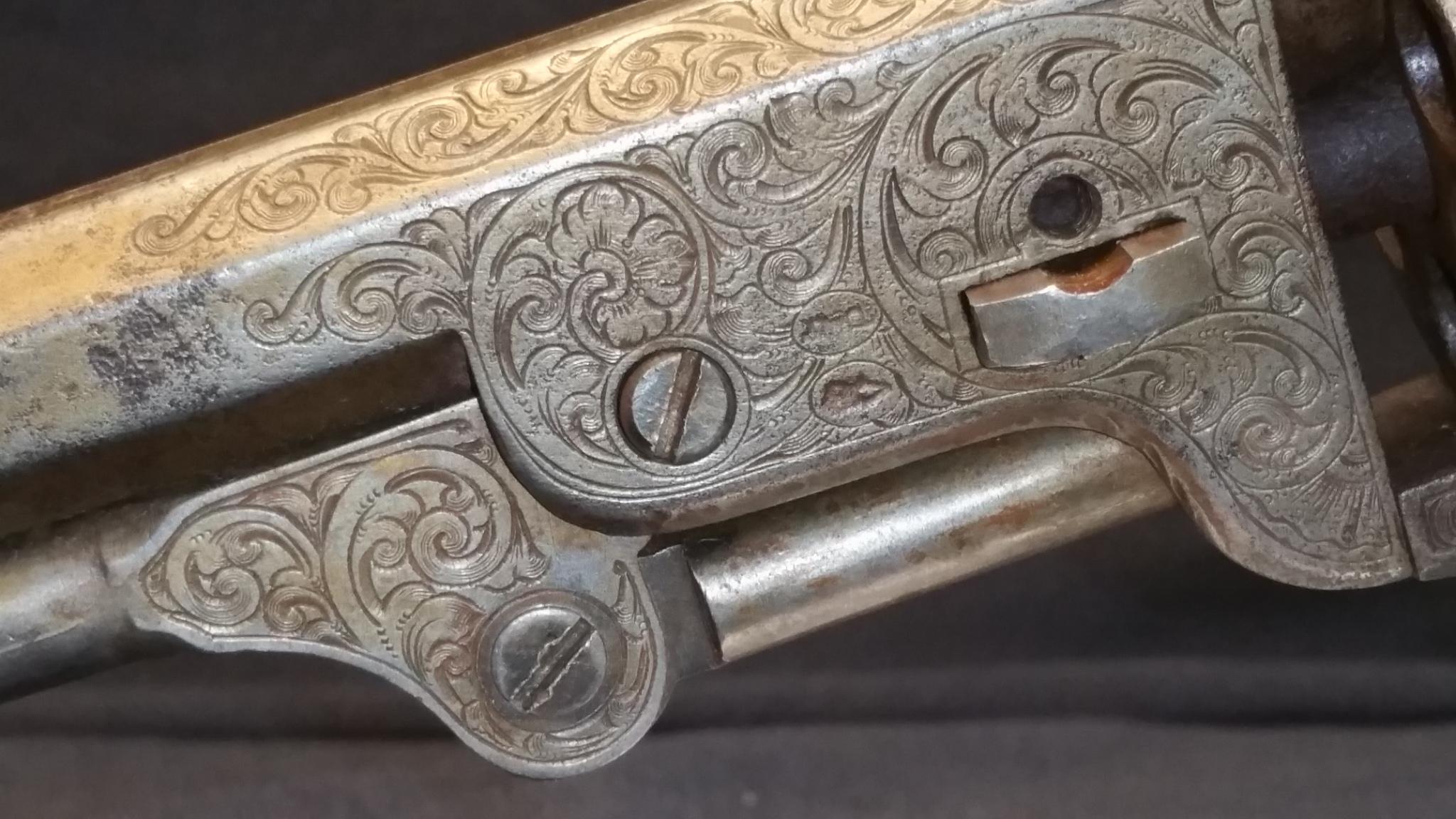 Address Col. Colt London Model l1849 6 shot percussion cap revolver S/N: 40484 Heavily Engraved