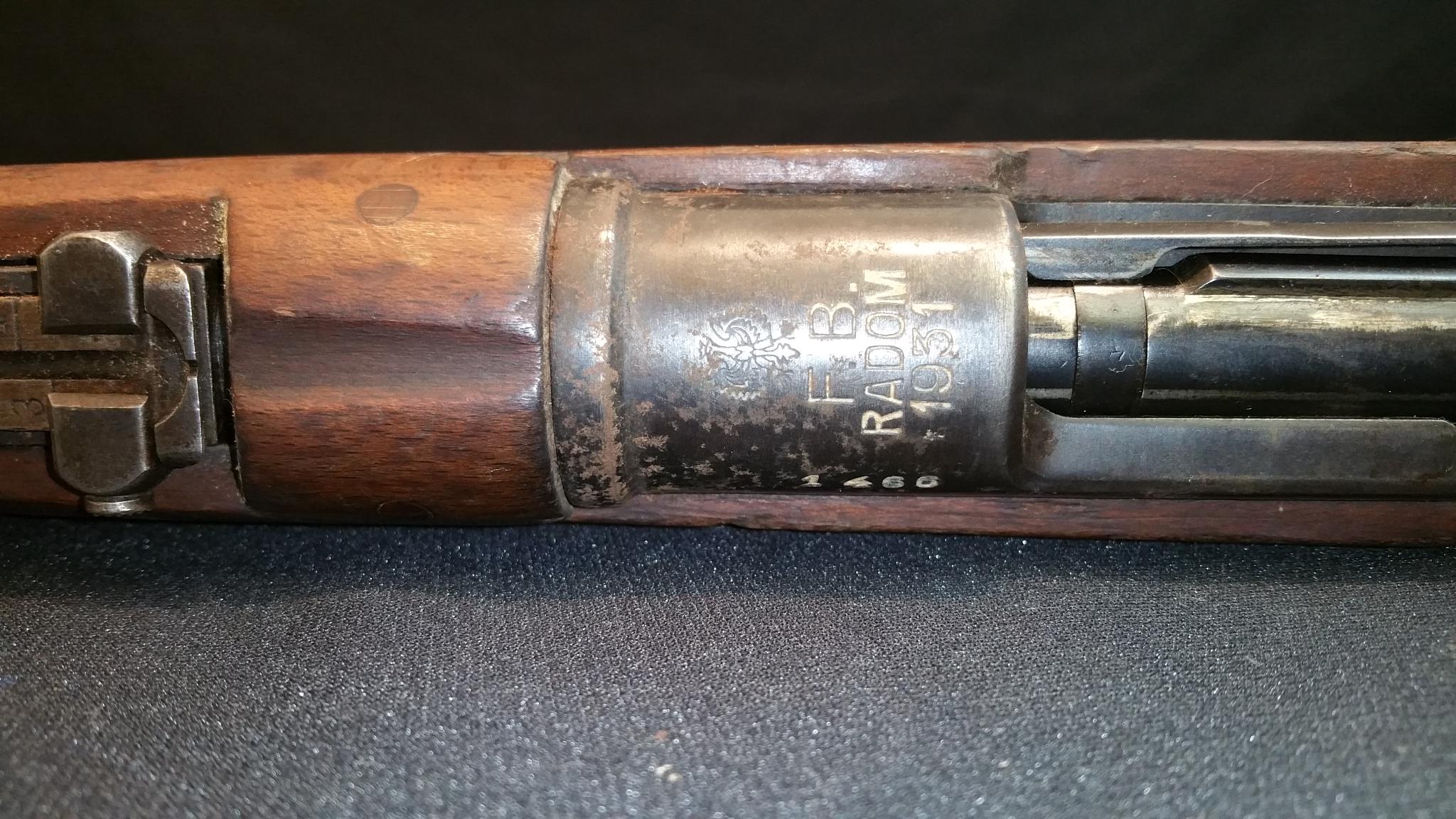 F.B. Radom 1931 Model WZ 29bolt action rifle 8mm cal. S/N: 1466