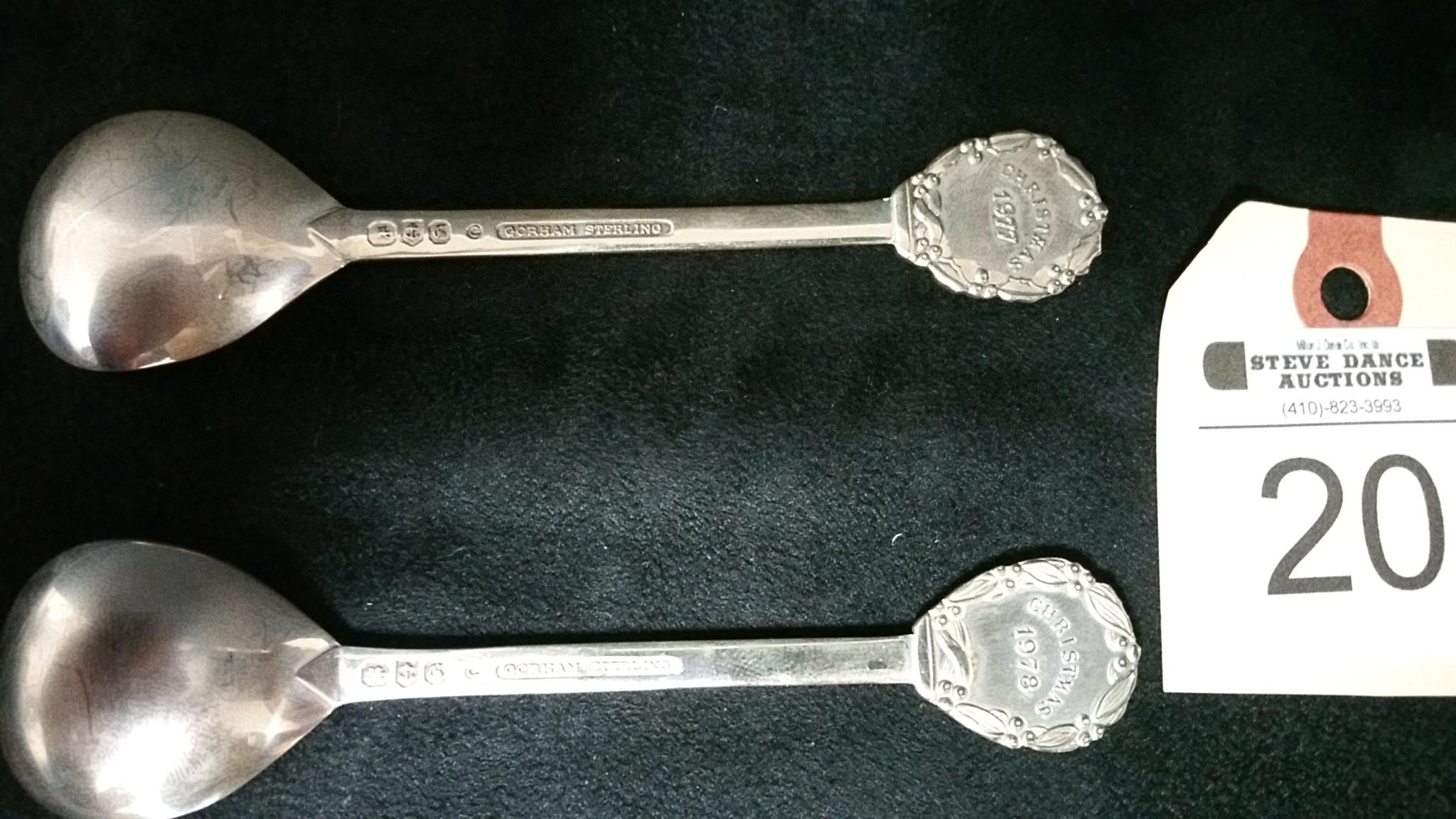 2 Gorham Sterling Spoons