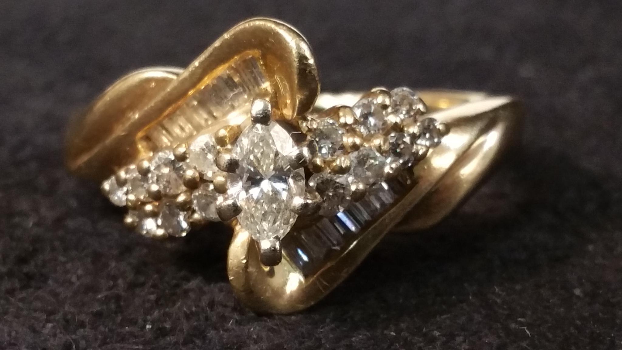 14K Yelow Gold Engagement Ring