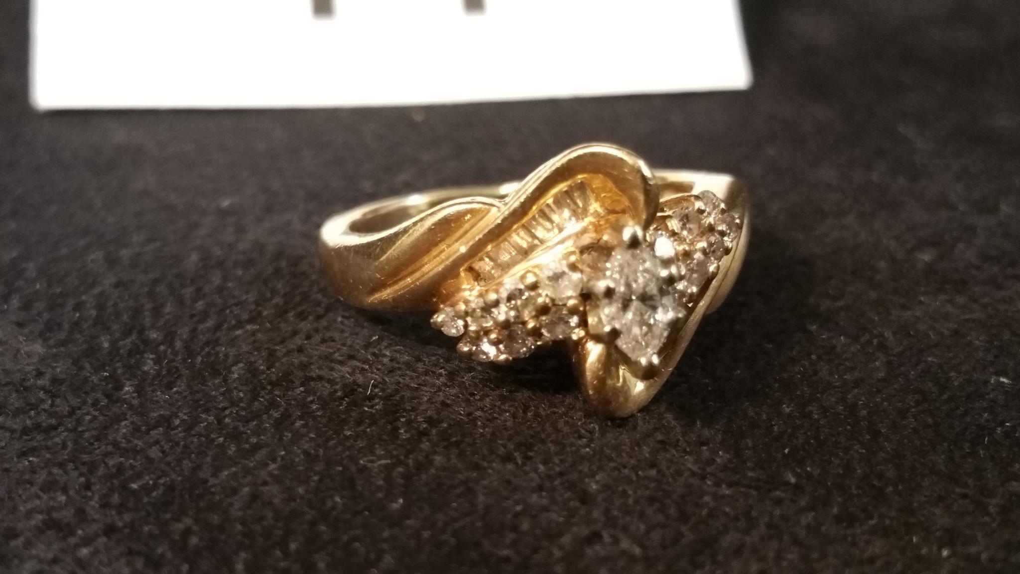 14K Yelow Gold Engagement Ring