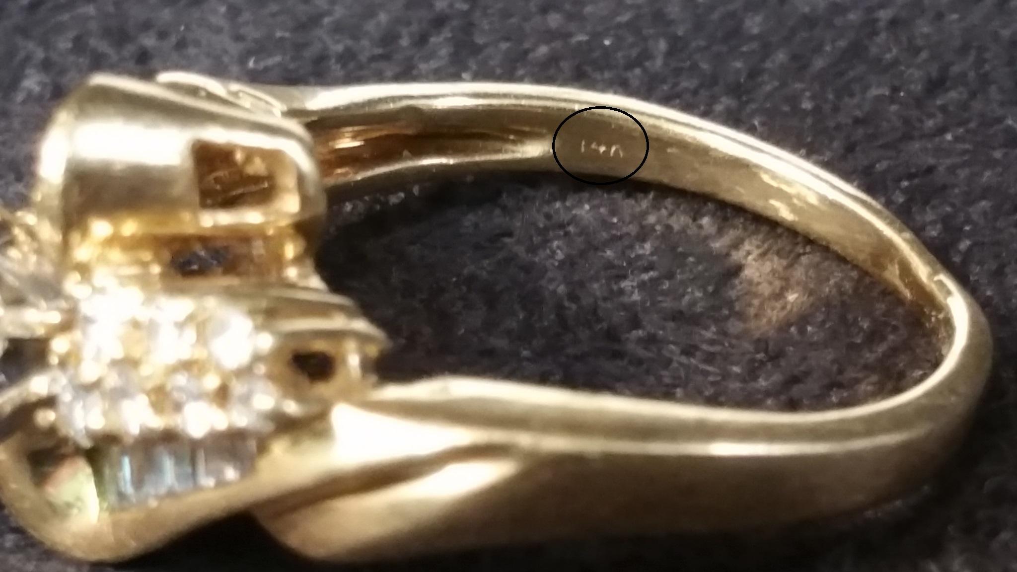 14K Yelow Gold Engagement Ring