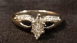 18K Yellow Gold Engagement Ring