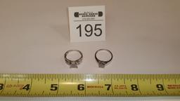 2 - 10K White Gold Rings