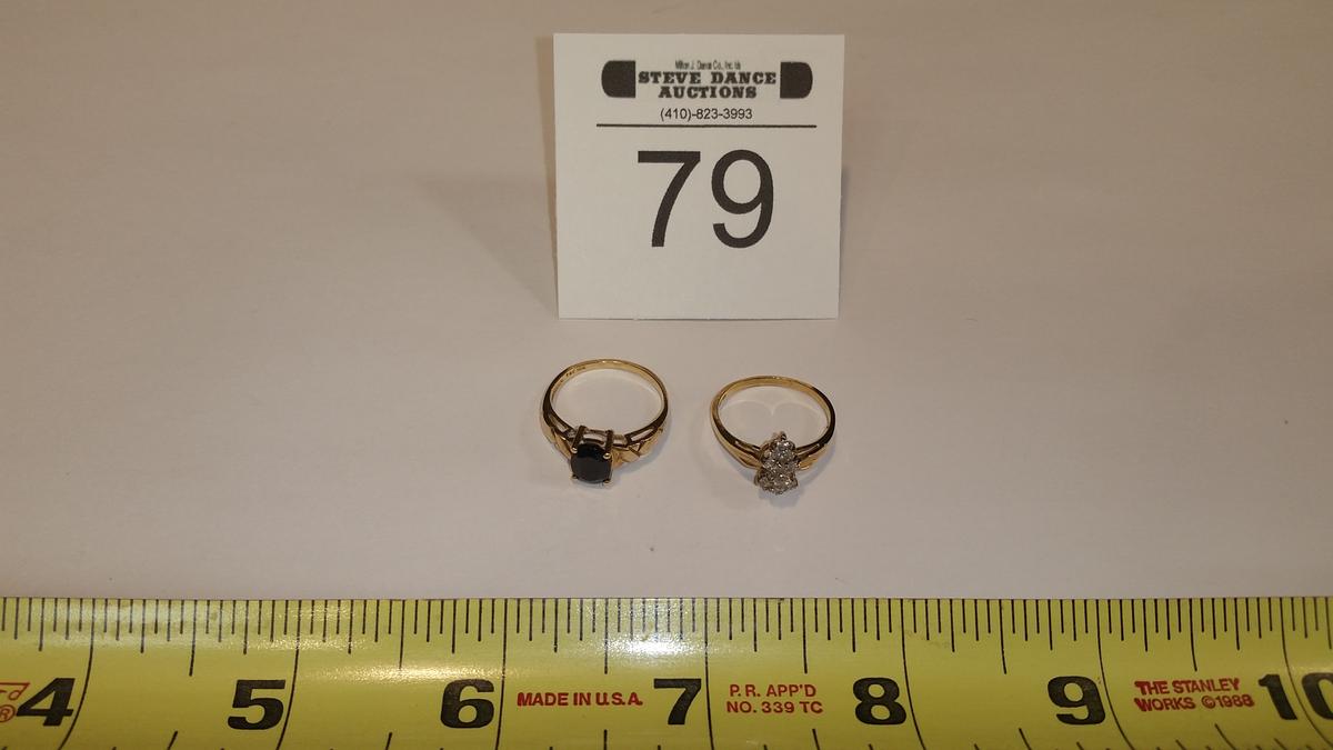 2 - 10K Yellow Gold Rings