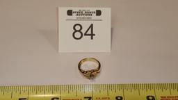 14K Yellow Gold Engagement/Wedding Bridal Ring Set