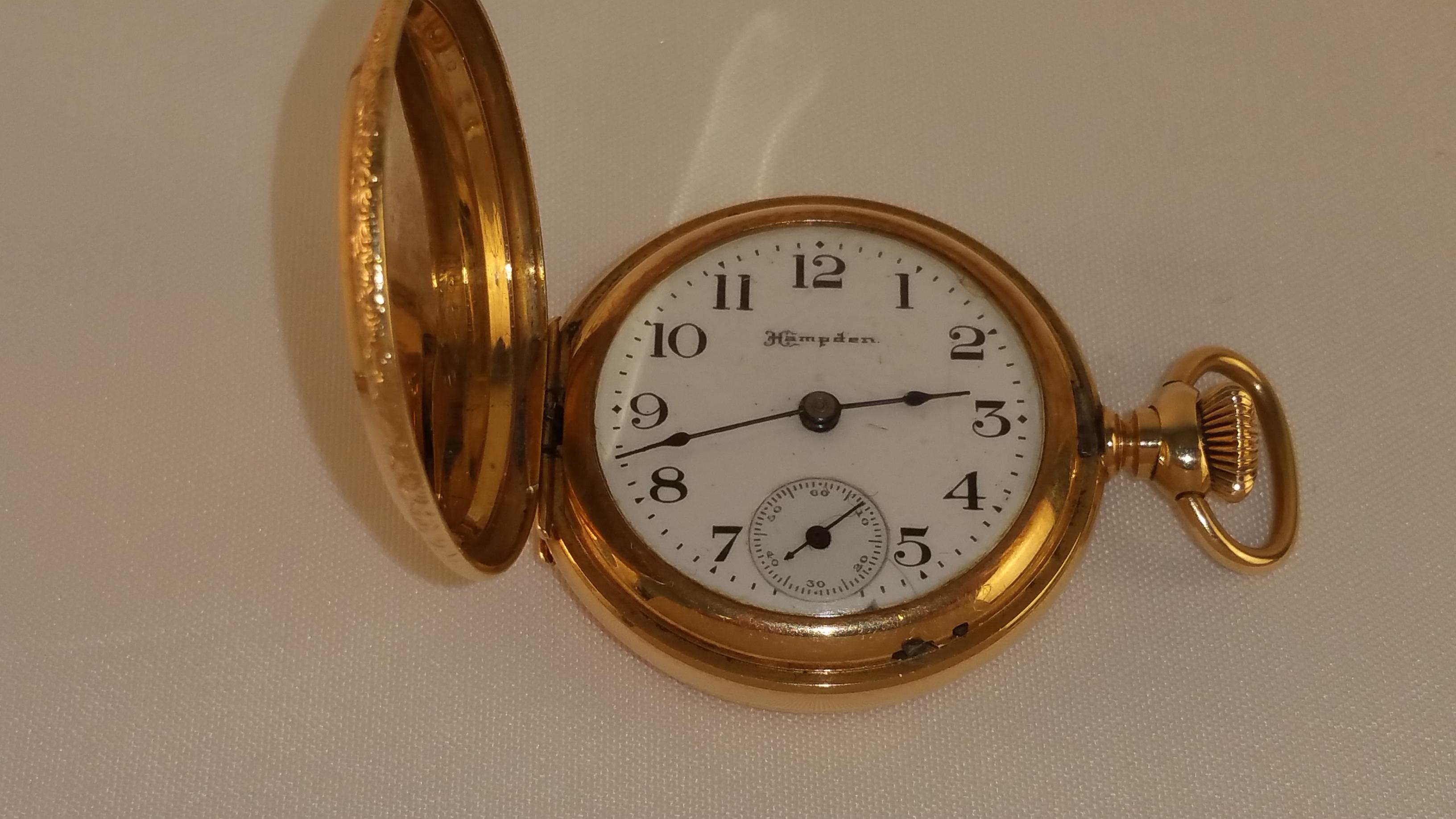 14k Gold Hampden Pocketwatch