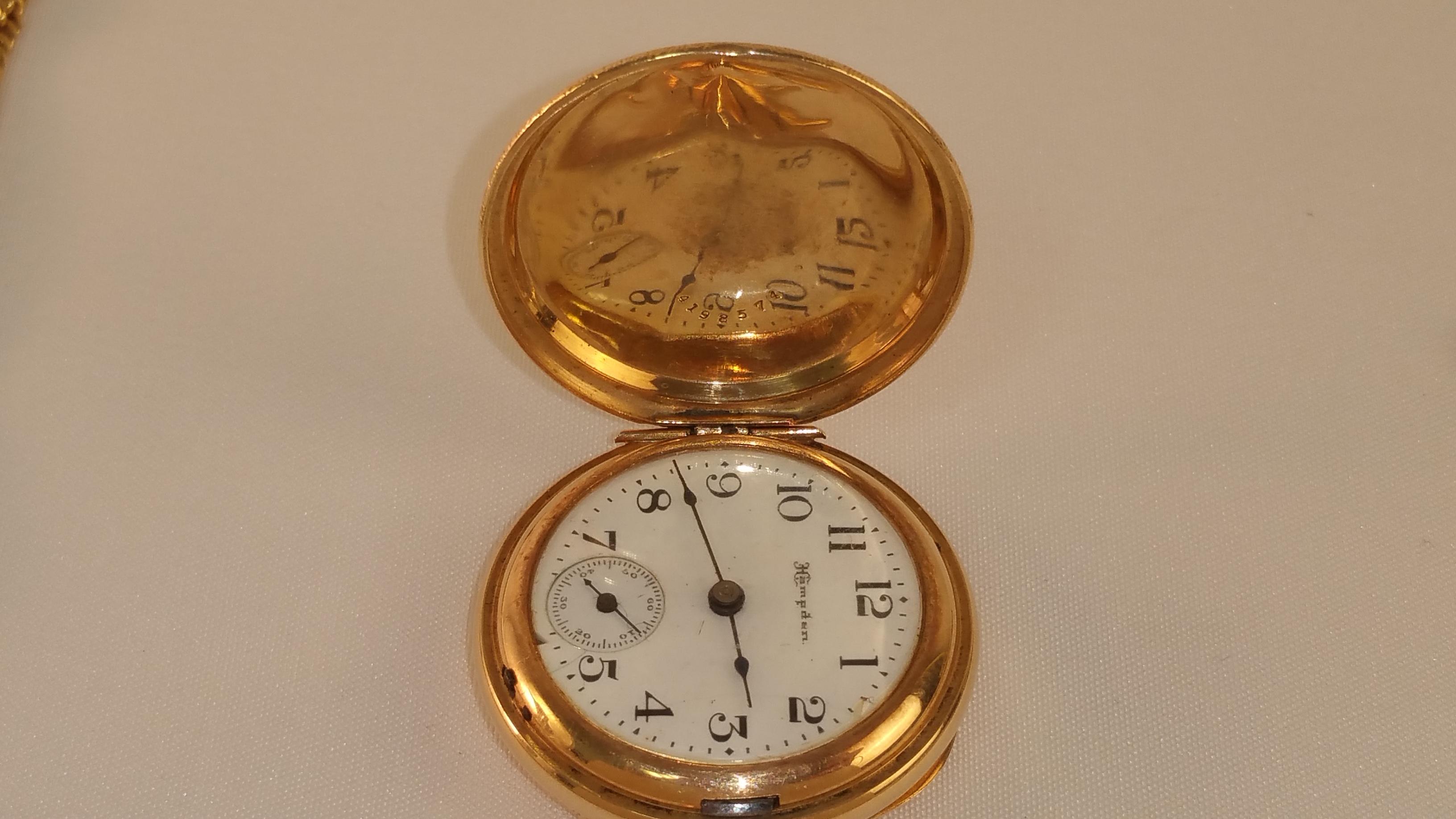 14k Gold Hampden Pocketwatch