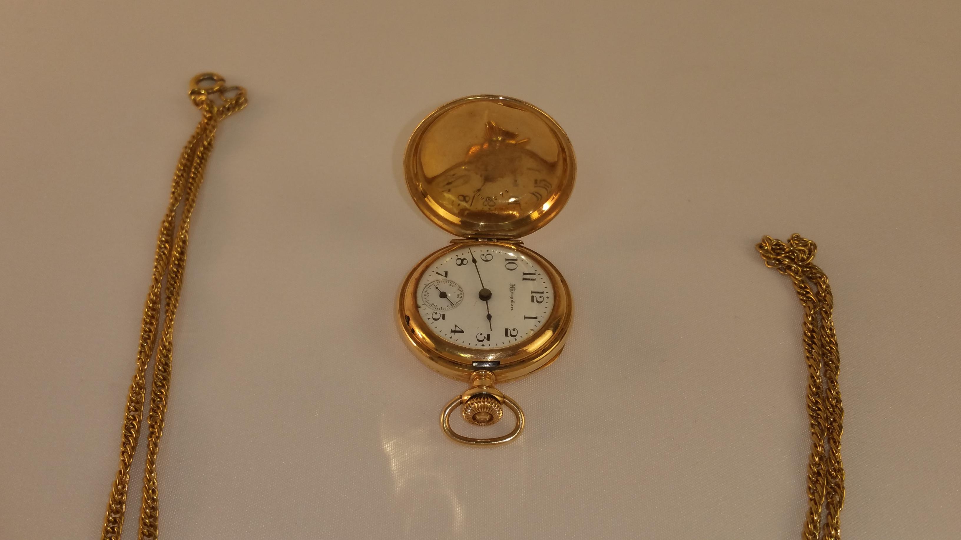 14k Gold Hampden Pocketwatch