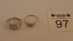 2 - 14k Gold Rings