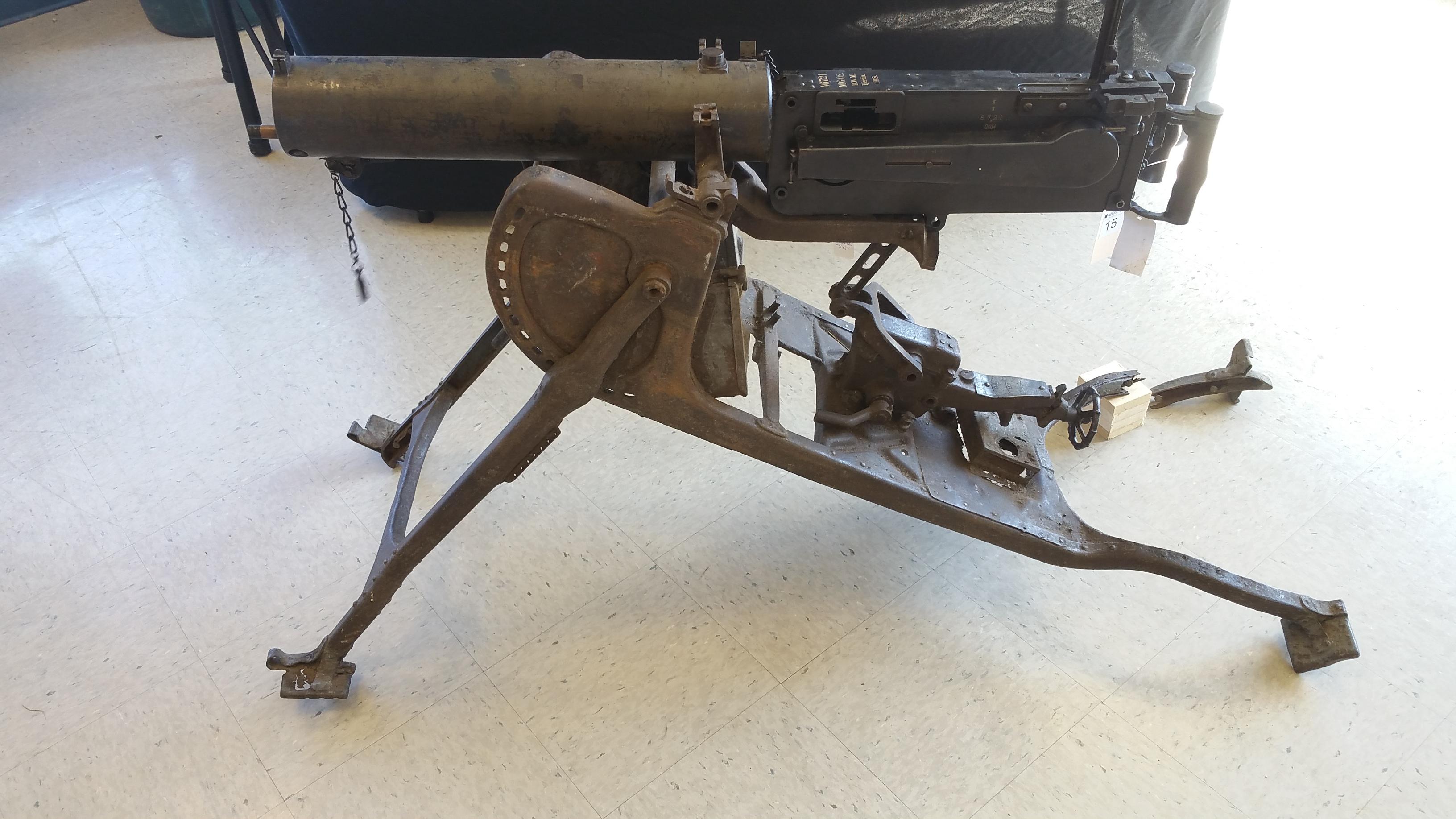 Deactivated MG 08 Machine Gun