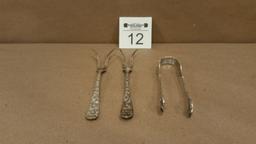 Sterling Seafood Forks and Tongs