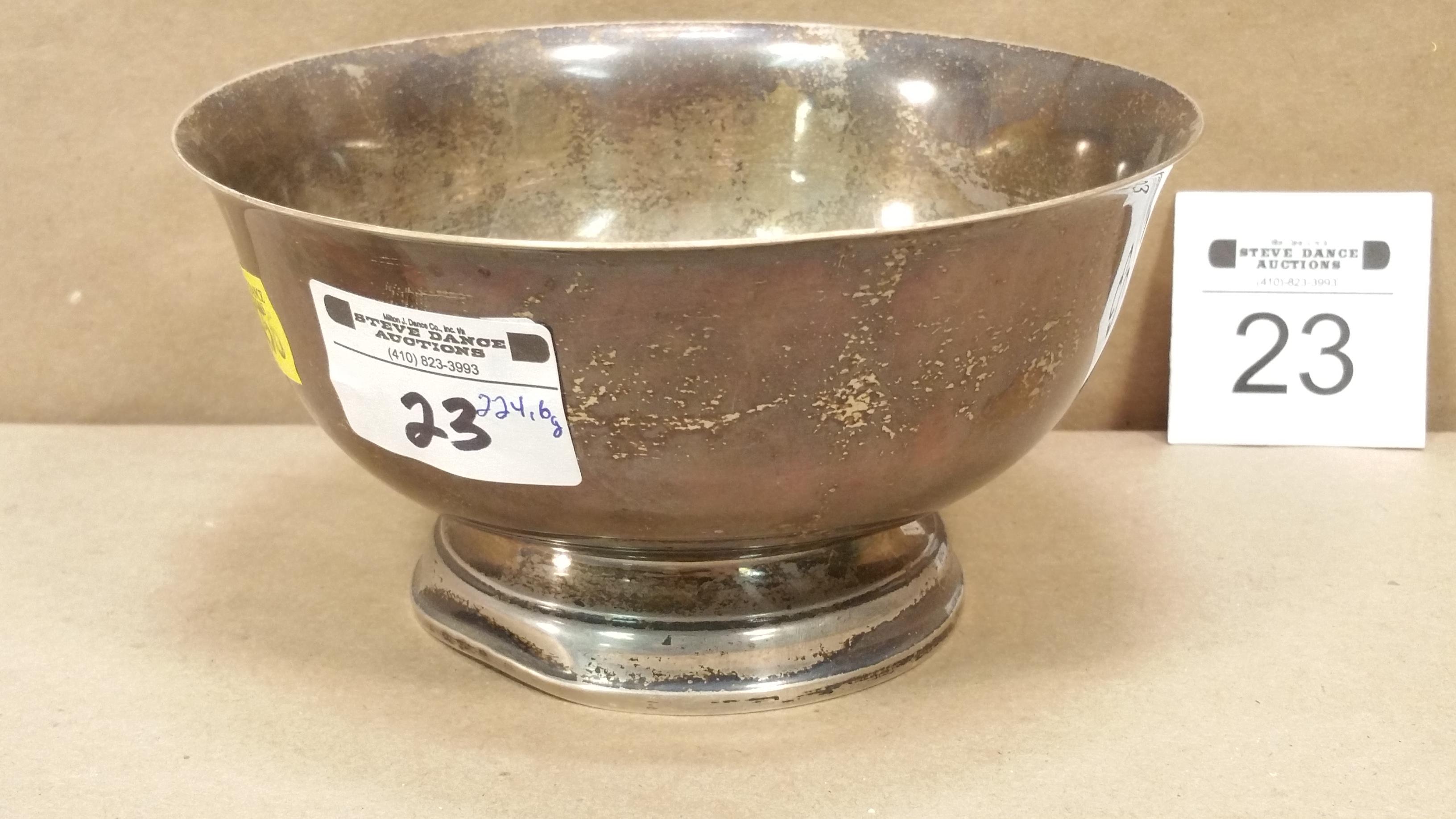 Sterling Silver Revere Style Bowl