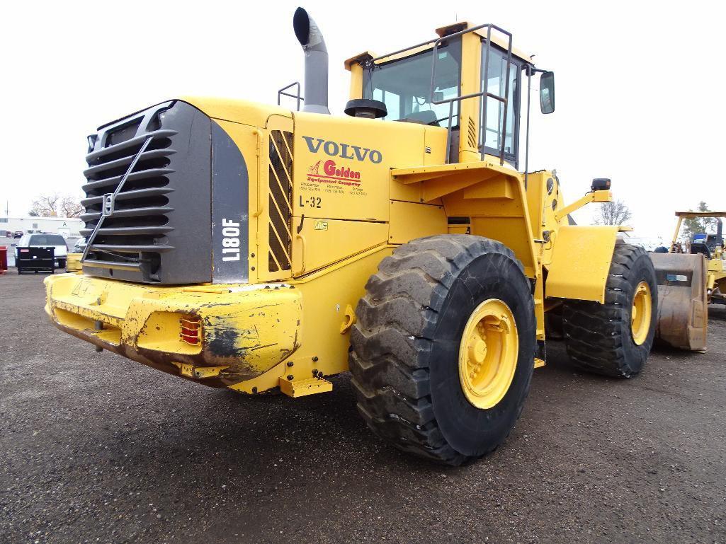 2008 Volvo L180F Wheel Loader, A/C Cab, 26.5-25 Tires, Hour Meter Reads: 15,322, S/N: L180FV11232