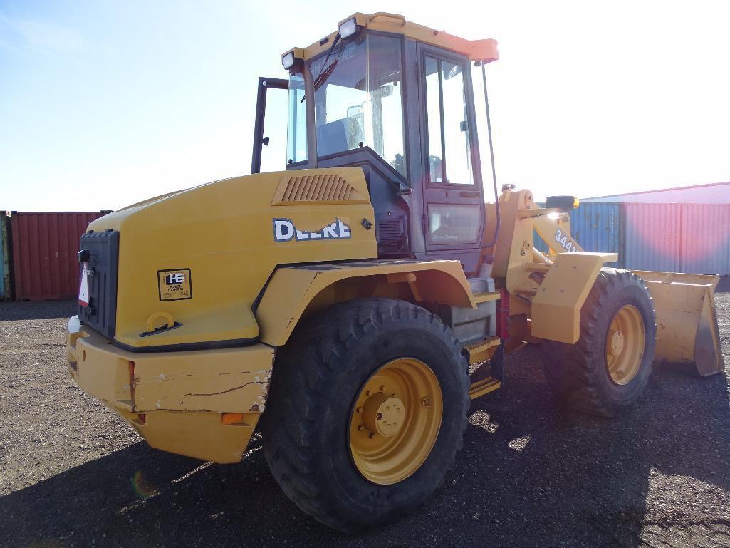 2004 John Deere 344H Wheel Loader, Quick Coupler, 17.5R25 Tires, County Unit, Hour Meter Reads: