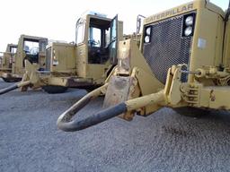 Caterpillar 637D Motor Scraper, Twin Engine, Push/ Pull, 33.25-35 Tires, Hour Meter Reads: 23,672,