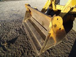 1996 John Deere 410D 4WD Loader/Backhoe, Extendahoe, Heavy Lift, EROPS, 4 in 1 Bucket, 24in Hoe