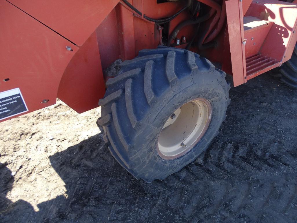 Ditch Witch 7610 Ride-On Trencher, 6' Trencher, 72in Backfill Blade, Front Counterweights, Deutz