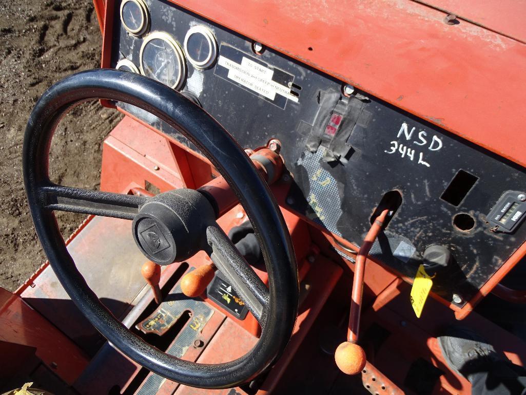 Ditch Witch 7610 Ride-On Trencher, 6' Trencher, 72in Backfill Blade, Front Counterweights, Deutz