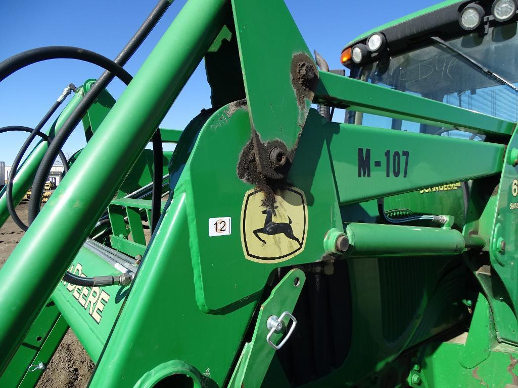 John Deere 6420 4WD Tractor/ Loader, Enclosed Cab w/ Heat & A/C, Model 640 Loader Assembly, Self