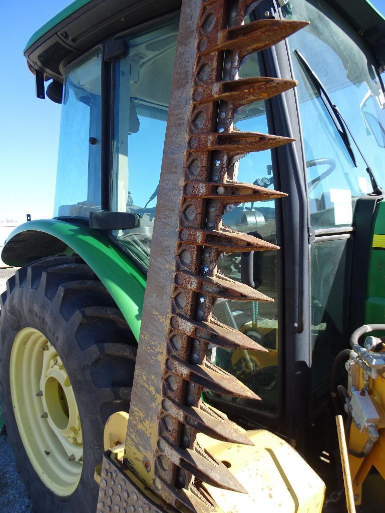 2008 John Deere 5525 4WD Agricultural Tractor, Enclosed Cab w/ Heat & A/C, Alamo Side Sickle Bar