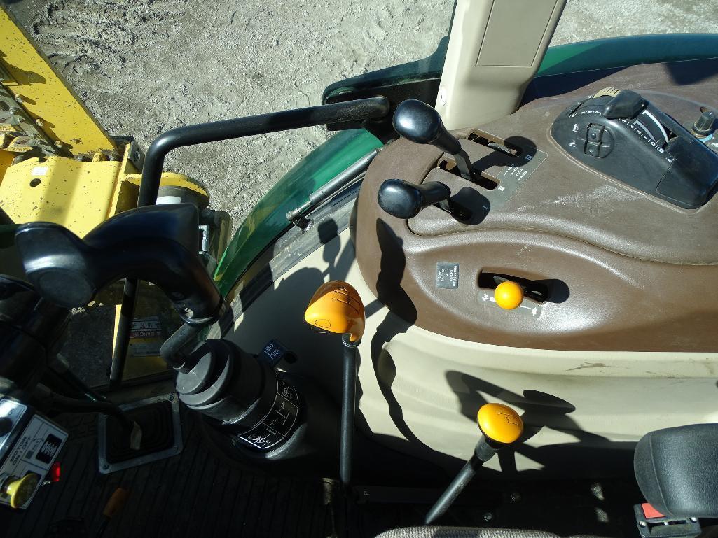 2008 John Deere 5525 4WD Agricultural Tractor, Enclosed Cab w/ Heat & A/C, Alamo Side Sickle Bar