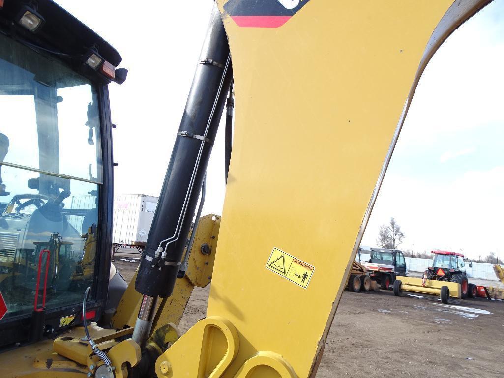 2011 Caterpillar 450E 4WD Loader/Backhoe, Auxiliary Hydraulics, 4-in-1 Bucket, EROPS, Heat & A/C,