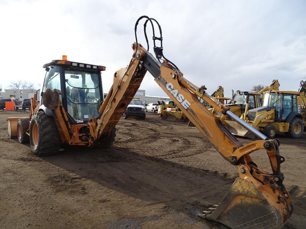 2002 Case 590 Super M 4WD Loader/ Backhoe, Extendahoe, Auxiliary Hydraulics, Ride Control, EROPS,