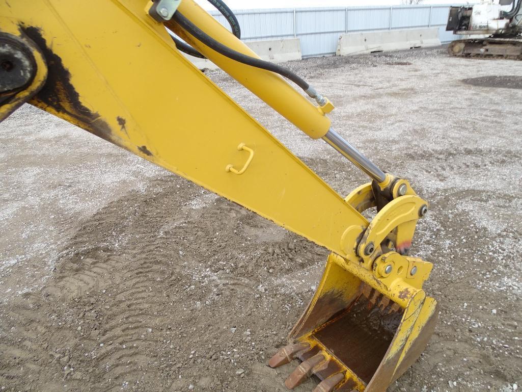 John Deere 110 4WD Loader/ Backhoe, Front & Rear Auxiliary Hydraulics, ROPS, 17in Hoe Bucket, Engine