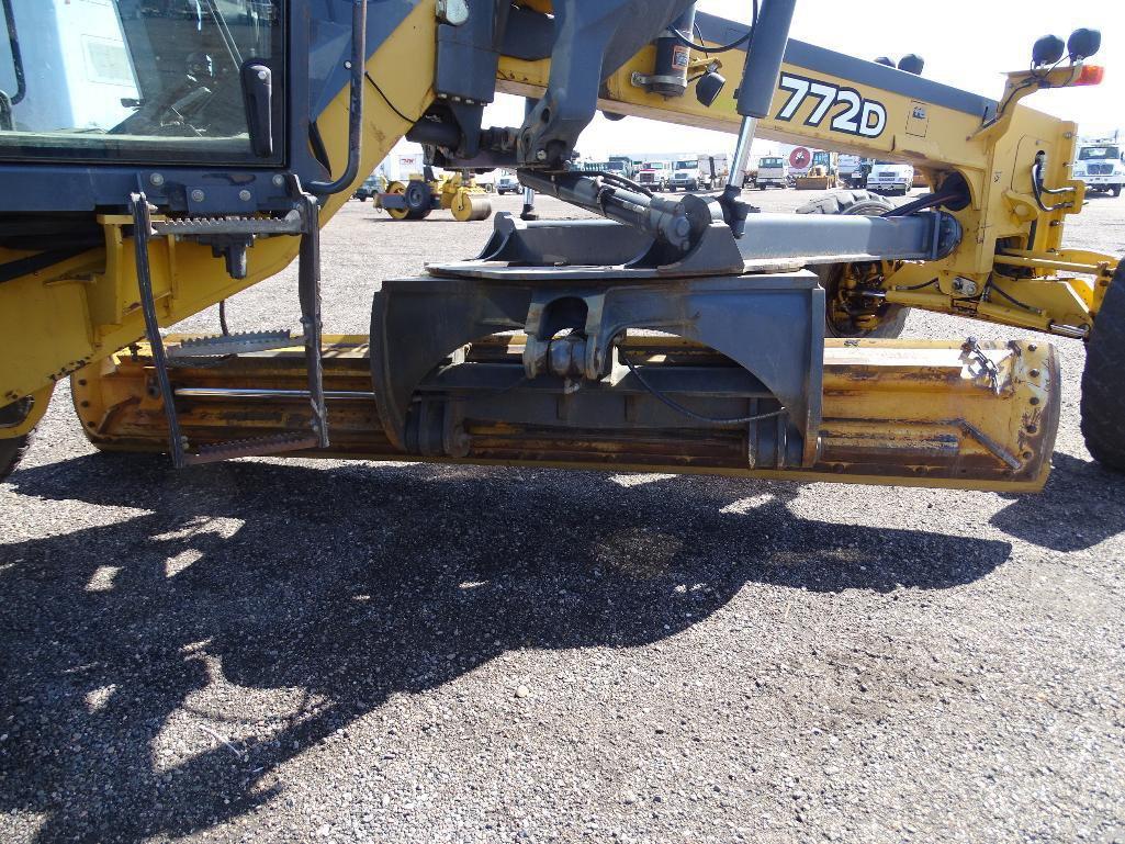 2007 John Deere 772D AWD Motor Grader, Rear Ripper, 14' Moldboard, Accumulators, Front Auxiliary