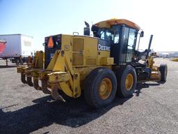 2007 John Deere 772D AWD Motor Grader, Rear Ripper, 14' Moldboard, Accumulators, Front Auxiliary