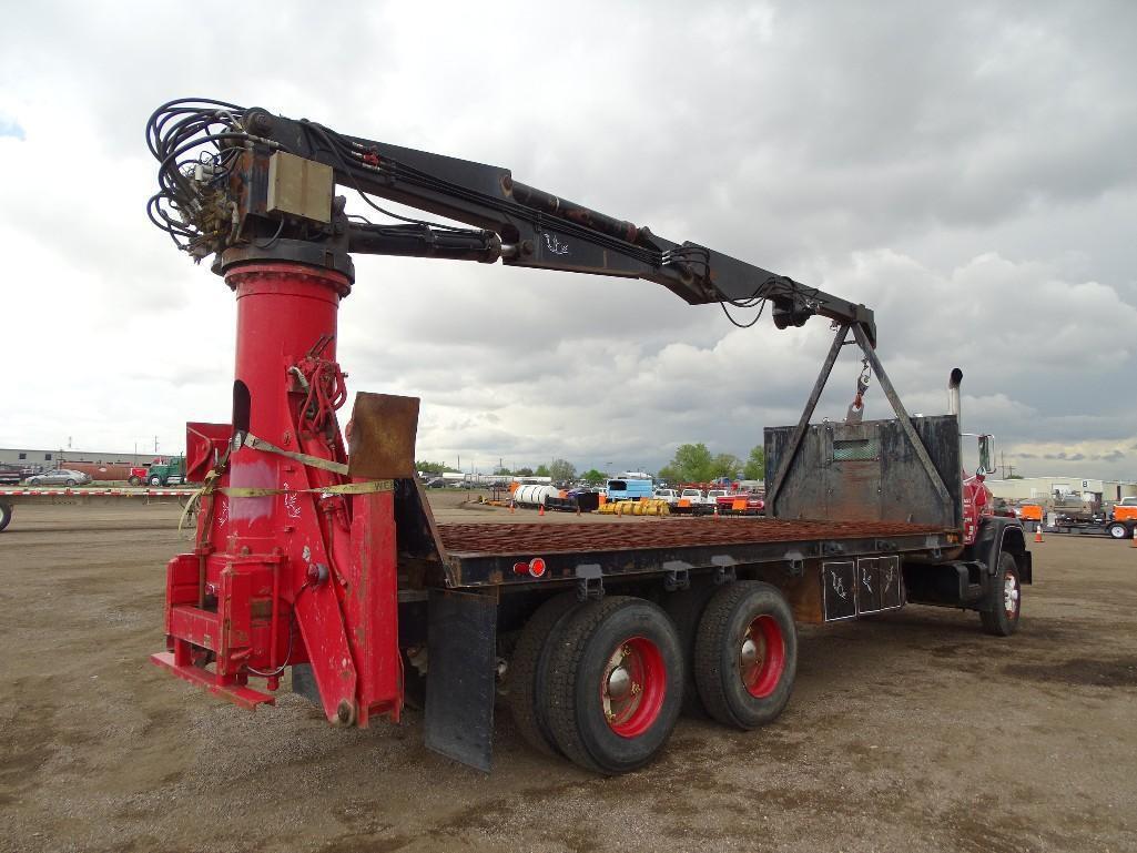 1987 GMC BRIGADIER T/A Crane Truck, Cummins Diesel, Manual Transmission, Hendrickson Spring