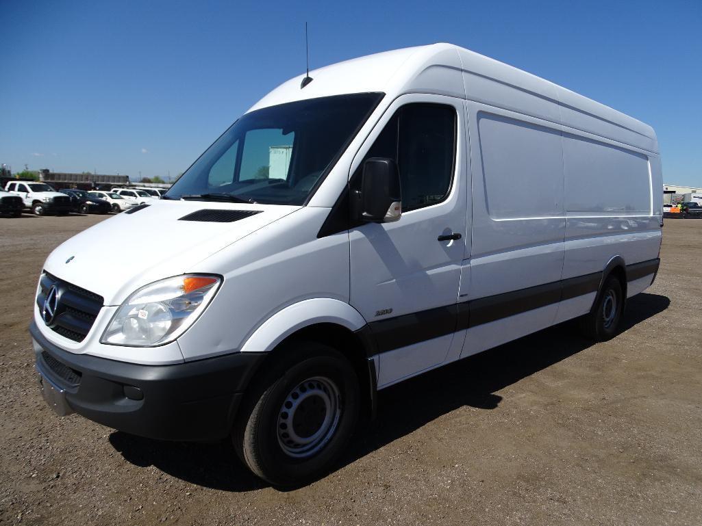 2012 MERCEDES SPRINTER Cargo Van, Mercedes Bluetec Diesel, Automatic, Fold Down Back Aluminum Ramp,