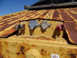 1991 RANCO T/A Belly Dump Trailer, Double Gate, Spring Suspension, Tarp, 70,000 LB GVWR, 11R22.5