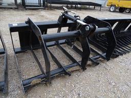 New Brute 54in Root Grapple w/ 8in Tine Spacing To Fit Skid Steer Loader