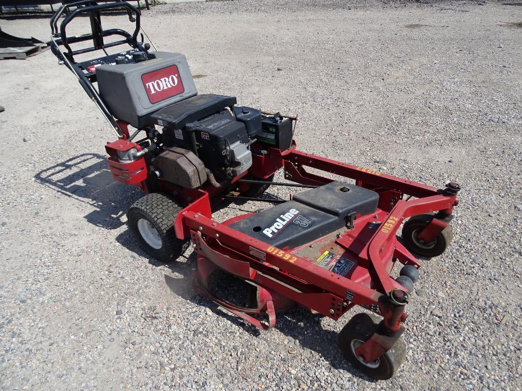 Toro Proline Walk-Behind Mower, Kohler 15-HP Gas Engine, 37in Deck, City Unit, Hour Meter Reads: