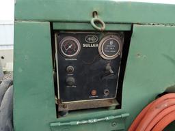 Sullair Towable Air Compressor, Model 185DPQ, 185 CFM, John Deere 4-Cylinder Diesel, Pintle Hitch,