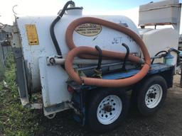 2000 RING-O-MATIC T/A VACUUM TRAILER, Kohler Gas Engine, Pintle Hitch VIN:111041