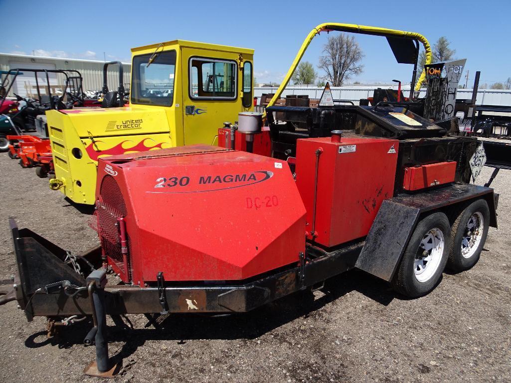 2006 CIMLINE MAGMA 230 Towable Crack Sealing Machine, Isuzu 3-Cylinder Diesel, 230-Gallon Capacity,